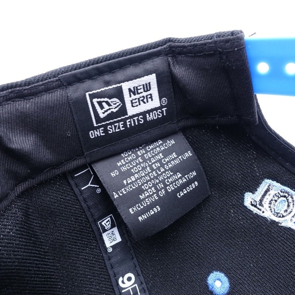 NEW New Era Men's Tom and Jerry 9Fifty Snapback Cap Hat 70589505 Black/Grey/Blue - Picture 3 of 7